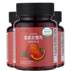 모로오렌지 C3G 식약처인증(HACCP인증) 60정3통(6개월분) 시칠리아 모로오렌지 고함량 추출물 정, 30g, 3개