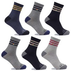 아놀드파마 뒤틀림방지 남자캐주얼양말 중목 6켤레 MSP002 면양말 2778550