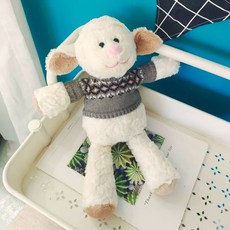 개구리인형 애착 귀여운 동물 수면 못생긴 인형 개구리 36cm 인형 1., 1개, M. 회색 스웨터 양자리