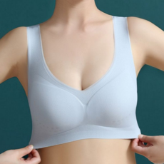 여성 브라 스포츠브라 심리스 데일리 노와이어 브라 얇은 패드 이너웨어 캐미솔 요가 속옷