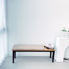 NORIS 長椅坐墊芯+坐墊套, 淺褐色