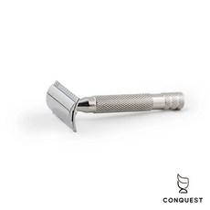 CONQUEST 義大利 RazoRock Old Type Razor 開放式傳統刮鬍刀 316L不鏽鋼手柄, 1個, Bulldog Handle 刮鬍刀, 5