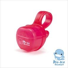 酷咕鴨 掛勾奶嘴收藏盒, 桃紅色, 1個