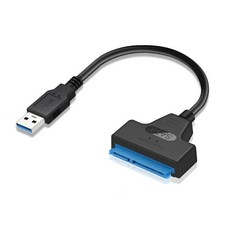SATA to USB 3 0 어댑터 외장 HDD SSD 케이블 6Gbps 2 5인치 22핀, 1개, SATA3 to USB3.0