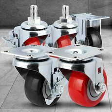 산업용 경량 2.5인치 우레탄 베어링 캐스터 대차바퀴 케스터 달리, 상품선택, 볼트회전, 볼트회전
