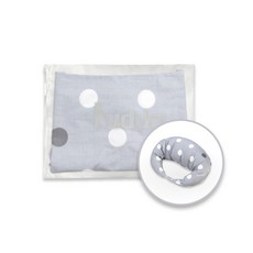 【Fuddo福朵】俏媽咪哺乳枕 孕婦枕 授乳枕 孕婦舒壓枕 月亮枕 台灣製 新手媽咪推薦 可拆洗布套, 淺灰點（布套）, 淺灰點