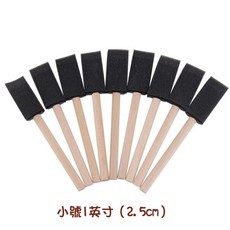 美術繪畫海綿刷具 木柄海綿刷 壓克力水彩油畫適用 易清洗耐用, 1個