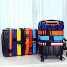 오픈방지 캐리어 스트랩 벨트 여행가방 벨트락 캐리어, 레드