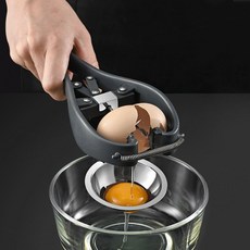 約翰家庭百貨 304不鏽鋼開蛋器 - 秒開蛋殼不沾手 切蛋/分蛋/敲蛋/雞蛋分離器, 1個