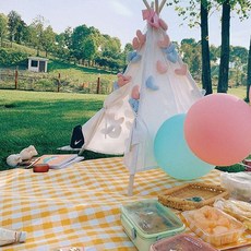 방수피크닉매트 방수테이블보 비치대형돗자리 kdy*8076Qs, 옐로우