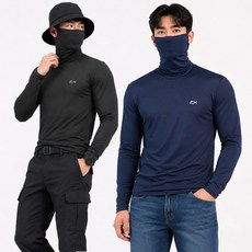 1+1 남성 쿨 마스크 아이스 티셔츠 남자 냉감티 여름 얇은 긴팔티 쿨 냉감 작업복 등산복 상의