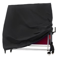 탁구대 커버 보호 덮개 210D 옥스포드 방수 방진 실버코팅 야외 가구용, 1개, 블랙 일반 모델