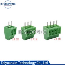 20PCS DG308 KF128 KF120 2.54mm 피치 나사 유형 PCB 터미널 블록 2P 3P 4P 2.54mm 커넥터, 02 3P, 없음