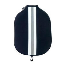 GHSHOP 피클볼 패들 커버 전용 라켓 케이스 보호대 선물 휴대용 파우치 지퍼 잠금 네오프렌 슬리브 운동 여성 남성용, 28cmx20cm, 검은색 흰색, 1개