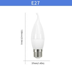 LED 샹들리에 조명 스포트라이트 9W E27 220V 램프 10 6W 촛불 홈 절약 전구 12W E14 에너지 데코 3W, E27 LW, Natural Light