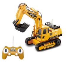 KOKITEA 무선 굴삭기 RC카, 혼합 색상, 1개