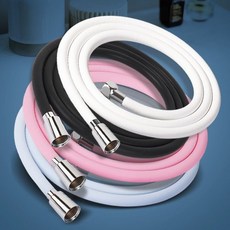 실리콘호스 물떄방지 샤워기 줄 샤워호수 교체 꼬임_sa12039, 화이트, 쿠팡 화이트