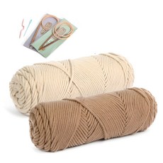 brand yarn 針織圍巾披肩DIY套組, 1組, D（09號、10號）