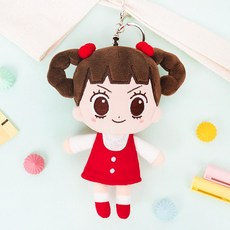 캐릭터 안녕자두야 자두 가방고리 키링 애착 인형, 1개, 혼합, 18cm 1개, 혼합, 18cm