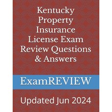 (영문도서) Kentucky Property Insurance License Exam Review Questions & Answers Paperback, Createspace Independent Pub..., English, 9781539149903