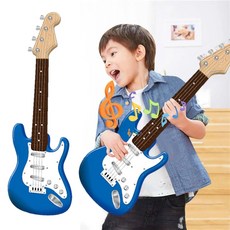 현 전자 기타 초보자용 교육용 악기 선물, 1개, 기본, 2. Blue Guitar