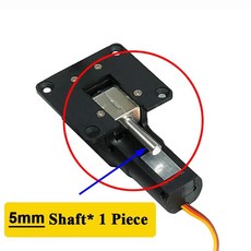 금속 블록 쿼드 전기 개폐식 착륙 기어 노즈 55G 서보리스 리트랙트 35KG RC 고정 날개 에어플레인 15091M, 색상: 1. 5MM Shaft Only, 1개