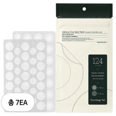 편강율 진정 클리어 스팟패치 혼합형 124p 세트, 124개입, 7개