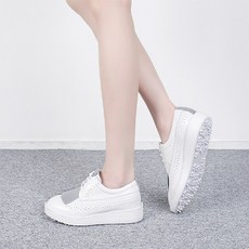 女款皮革休閒氣墊高爾夫球鞋