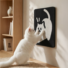 헤임스 고밀도 먼지적은 고양이 스크래쳐 + 전용 스티커 세트, 1개, 타입 D