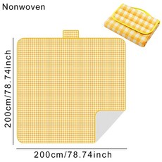 돗자리 보관가방 돛자리 경량 1PC 피크닉 매트 접이식 휴대용 방수 야외 캠핑 해변 초원 파티 여행을위한 매트리스 ZYF, 1pc 200x200 Yellow