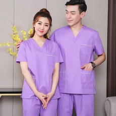 피부과 병원 유니폼 반팔 스크럽복 세트 남여공용 수술복