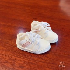 BJD6分娃娃小鞋子 運動皮鞋 板鞋 4色男女衣服配件 bjd娃娃裝飾 diy換裝, 白色, 1個