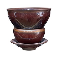 연잎찻잔 석고몰드 도자기찻잔 몰드 석고틀, 레드 헤어 대형 그릇+받침 약간의 결함, 200ml~400ml