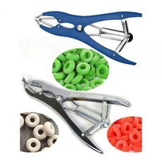 거세링 장착기 돼지 가축 염소 거세기 절단기 끼우기 축산 무혈, D. 팽창 집게 1개 미세 링 50개