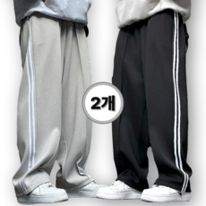 1+1 시온 고중량 두줄 트랙 트레이닝 팬츠
