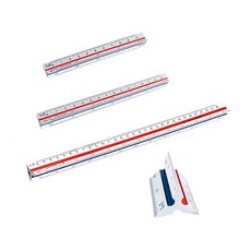 삼각 스케일 10cm 10개입 수학 도면작업 인테리어