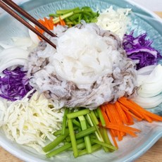 한치 물회 수제소스포함 밀키트 세트 1인분_몸통살 200g 구성, 1개