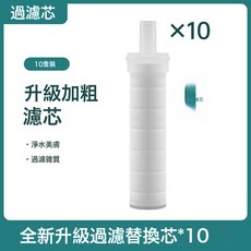 增壓過濾淨水除氯蓮蓬頭, 過濾花灑專用濾芯10個:如圖所示, 1個