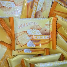 【粿女兒商行】健康日誌 脆餅 (起士/法式蒜味/海苔/海鹽燒烤) - 洋芋脆餅系列, 1個, 法式蒜味脆餅