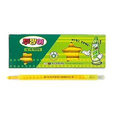 지구 투명이 낱색 색연필 채점펜 (노랑 12자루), 노랑