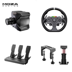 제너텍 MOZA R3 레이싱 휠 페달 게임기 올인원 풀 패키지 Xbox PC용 엑박, 1개, R3-J