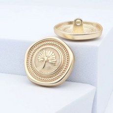 금장 단추 수입 구리 가디건 외투 은장 셔츠, 1개