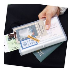 스토리지 티켓북 56포켓 스티커4장 화이트 사진첩 성장엘범 비행기표보관