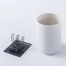 簡約清新漱口杯牙刷架組, 1個, 北歐白色, 北歐白色