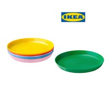 이케아 칼라스 IKEA KALAS 유아식기 뉴컬러, 1세트, 접시, 비비드컬러