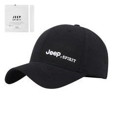 JEEP SPIRIT 男女通用休閒球帽 棒球帽 + Jeep專用包裝 + 汗墊 黑色 頭圍 56~61cm
