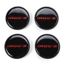 Set of 4 1985-1987 IROC Z Z28 Wheel Center Hub Cap 16x2.54cm Replacements for Z28 (Black Red), 블랙 레드
