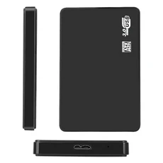 외장하드 케이스 5인치 SATA 인클로저 HDD SSD 모바일, 검정색, 1개, 검정색