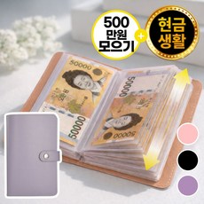 프리브 머니핏 현금 바인더 저축 다이어리, 1개, 라벤더 퍼플