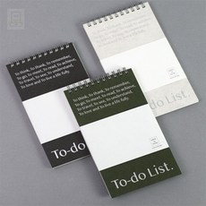 스토어-소유 투두노트북 리스트 투 리브바이 투두 노트북, 코스모스블랙